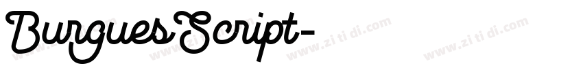 BurguesScript字体转换