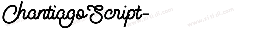 ChantiagoScript字体转换