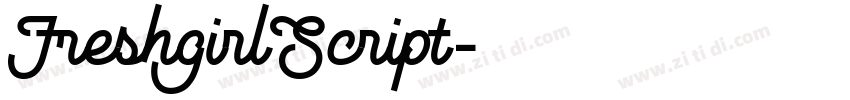 FreshgirlScript字体转换