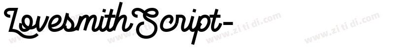 LovesmithScript字体转换