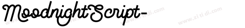 MoodnightScript字体转换