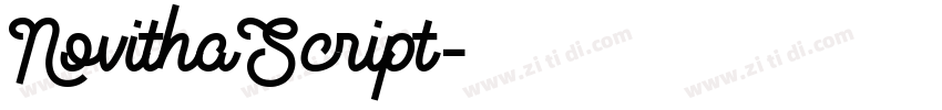 NovithaScript字体转换