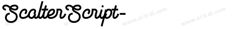 ScalterScript字体转换