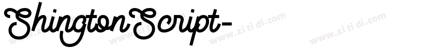 ShingtonScript字体转换 ShingtonScript字体转换