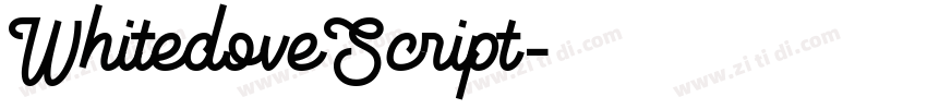 WhitedoveScript字体转换