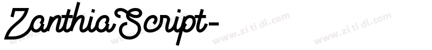 ZanthiaScript字体转换