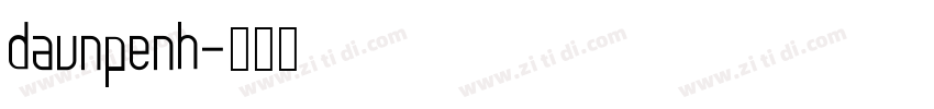 daunpenh字体转换