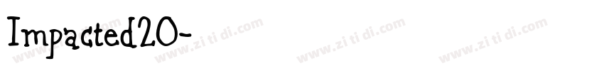 Impacted20字体转换