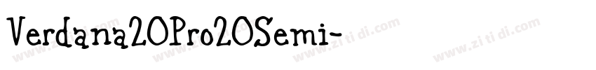 Verdana20Pro20Semi字体转换