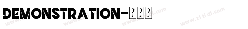 Demonstration字体转换