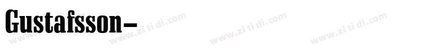 Gustafsson字体转换