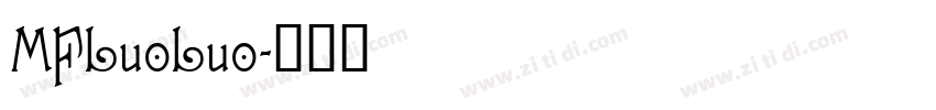 MFLuoLuo字体转换
