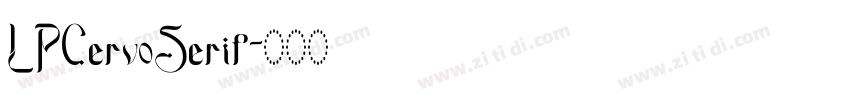 LPCervoSerif字体转换