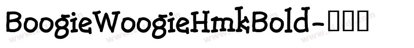BoogieWoogieHmkBold字体转换