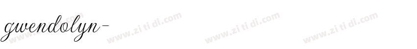 gwendolyn字体转换