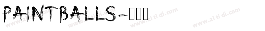 PaintBalls字体转换