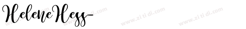 HeleneHess字体转换