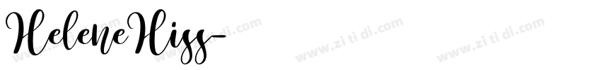 HeleneHiss字体转换