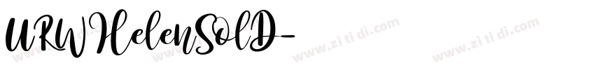 URWHelenSolD字体转换