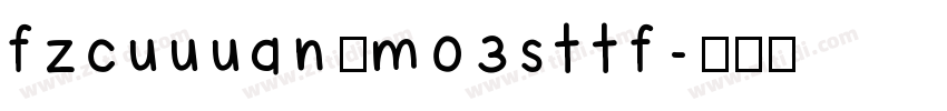 fzcuuuan_m03sttf字体转换