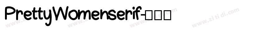 PrettyWomenserif字体转换