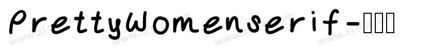 PrettyWomenserif字体转换