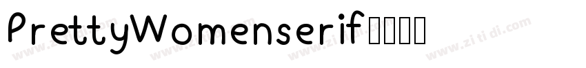 PrettyWomenserif字体转换