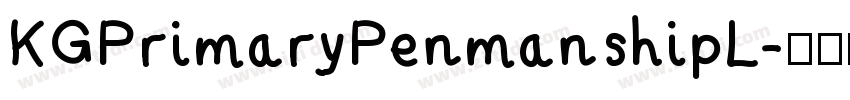 KGPrimaryPenmanshipL字体转换