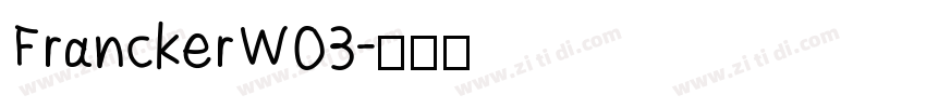 FranckerW03字体转换