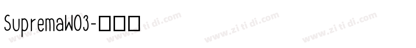 SupremaW03字体转换