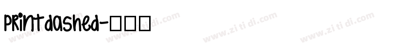 printdashed字体转换