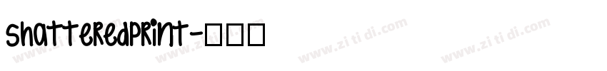 shatteredprint字体转换