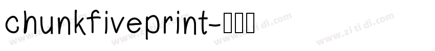 chunkfiveprint字体转换