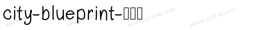 city-blueprint字体转换