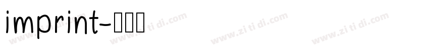 imprint字体转换
