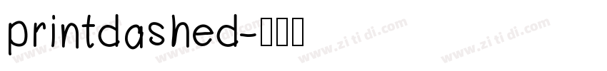 printdashed字体转换