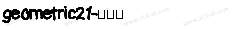 geometric21字体转换