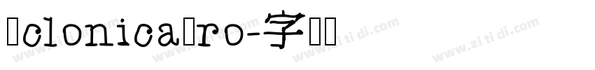AclonicaPro字体转换