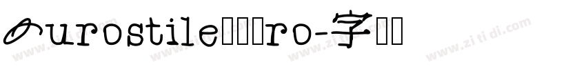BurostileLTPro字体转换