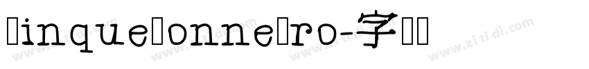 CinqueDonnePro字体转换