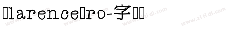 ClarencePro字体转换