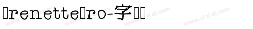 GrenettePro字体转换