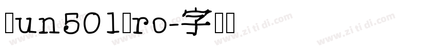 Jun501Pro字体转换