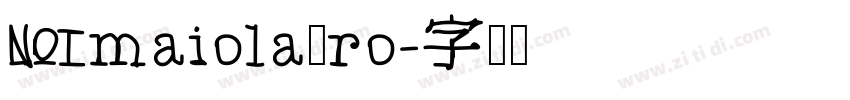 MmaiolaPro字体转换