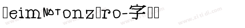 ReimYonzPro字体转换