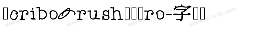 ScriboBrushXLPro字体转换