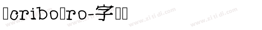 ScriboPro字体转换