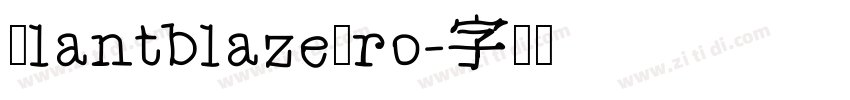 SlantblazePro字体转换