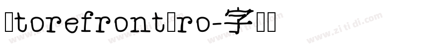 StorefrontPro字体转换