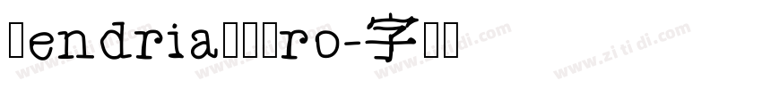 TendriaLTPro字体转换